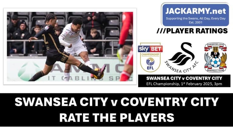 Swansea City 0-2 Coventry City – Your player ratings – JackArmy.net
